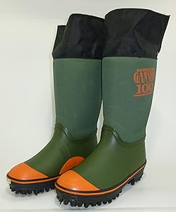 Amazon | [ミツウマ] 山林、林業向けスパイク底 岩礁100 濃グリーン